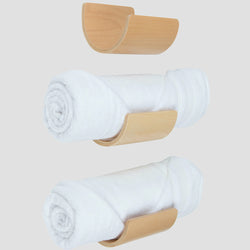 "Raglan" Towel Shelves in Maple (3 Set)